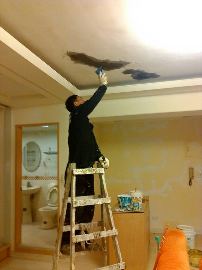 油漆工程施工照片