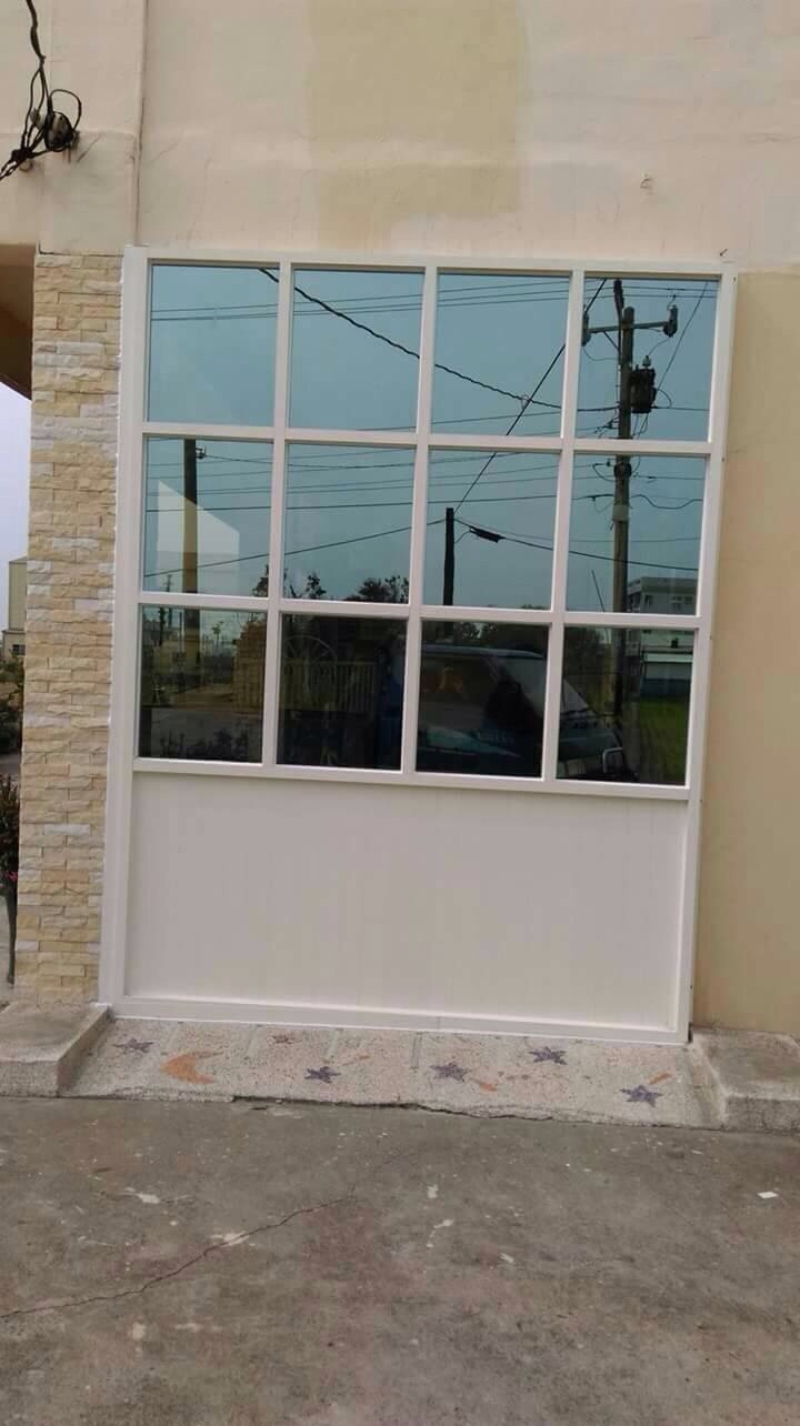 大方格子鋁門系列