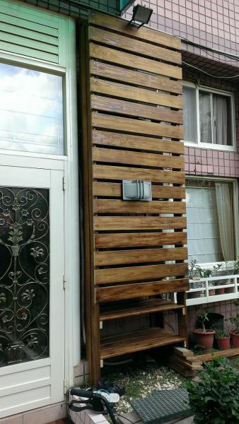 戶外用木材-南方松包覆冷氣