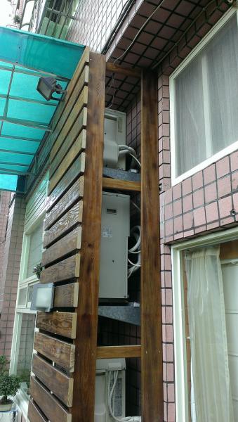 戶外用木材-南方松包覆冷氣