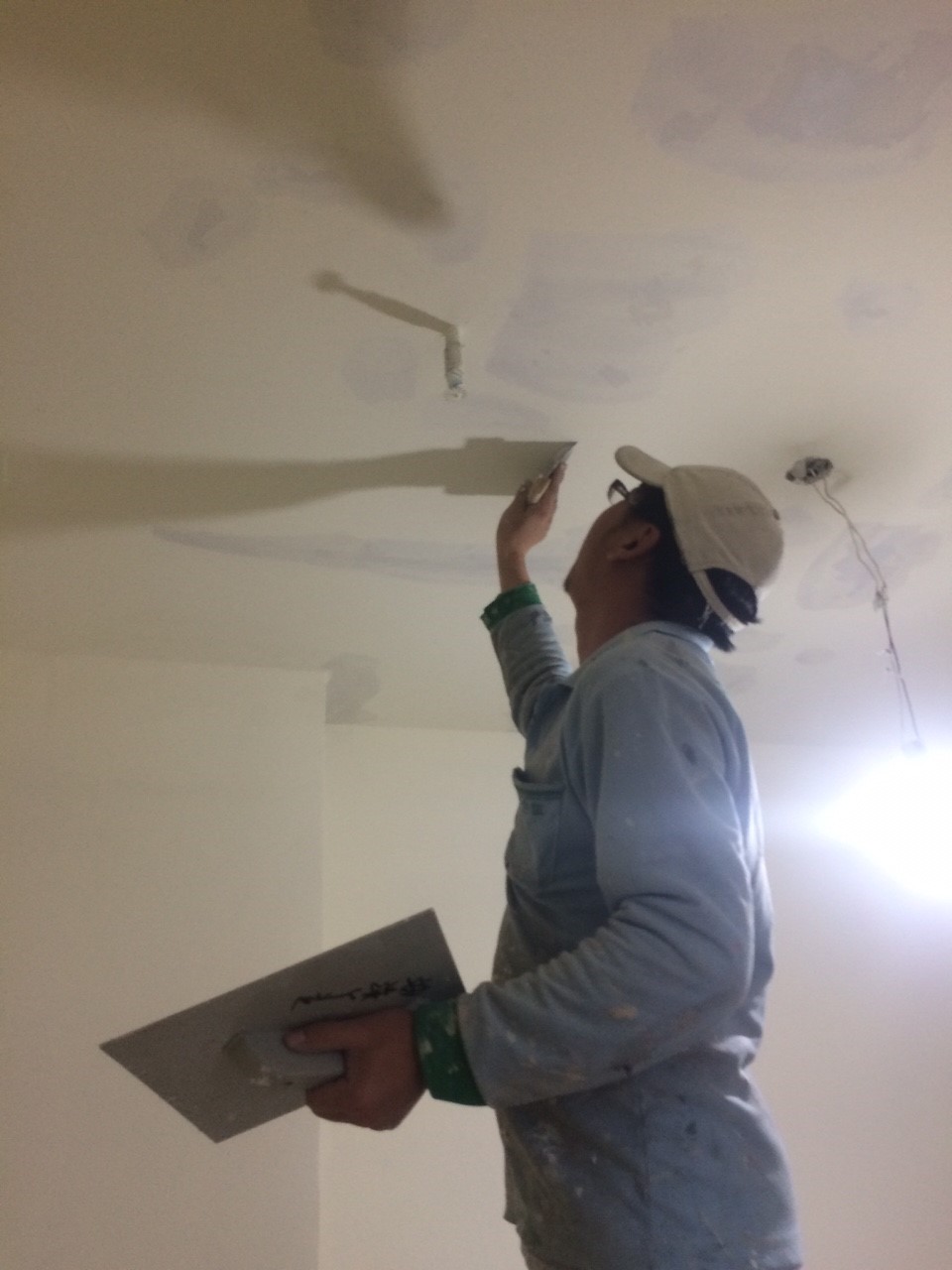 天花板補土施工