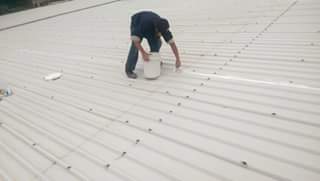 台南山上區工廠鐵皮屋屋頂防漏水處理2