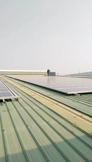 台南永康區工廠鐵皮屋頂抓漏工程1