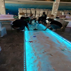 行人步道玻璃面