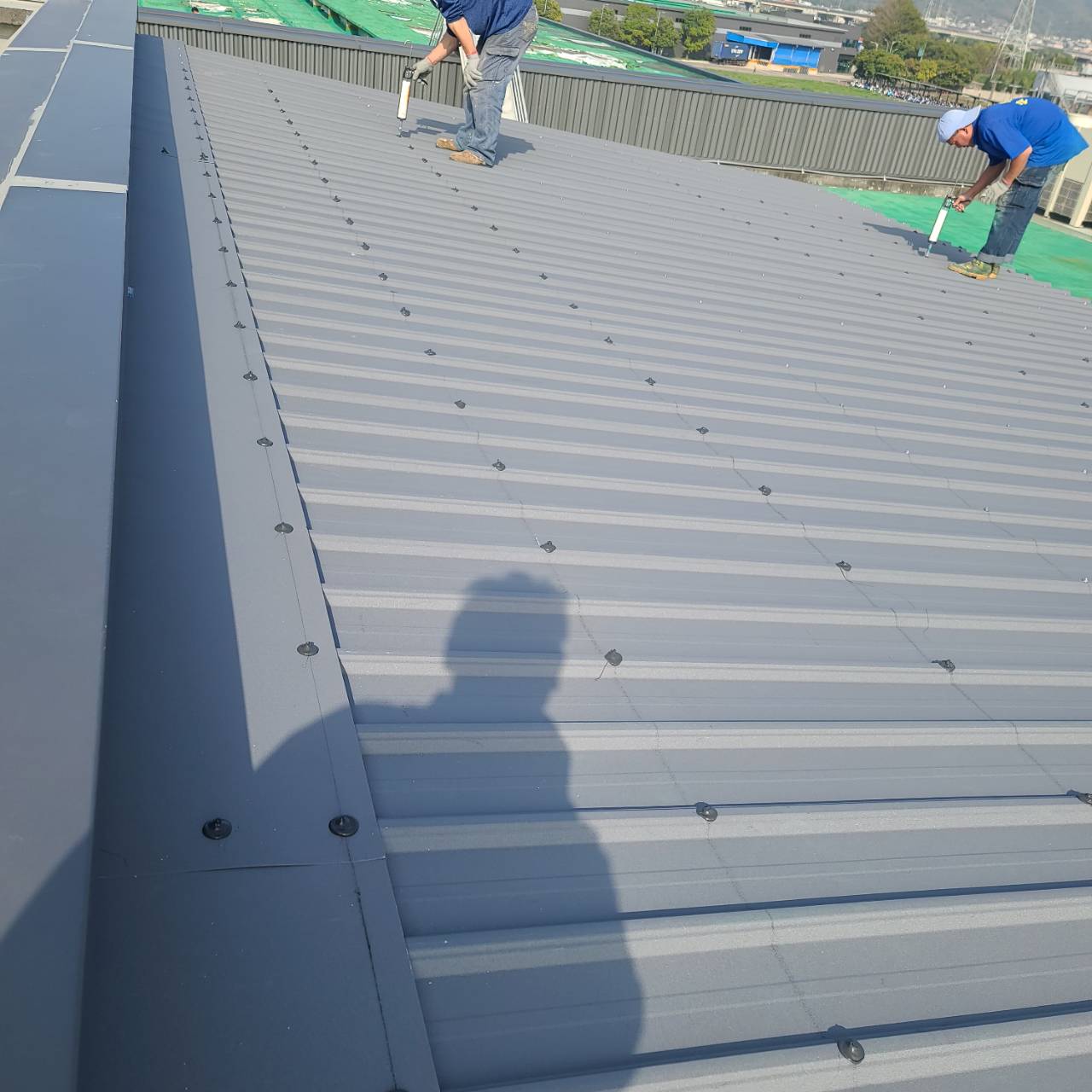 信邦科技公司休息區鐵皮屋製作