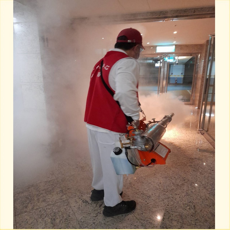 防疫期間辦公大樓公共區域消毒