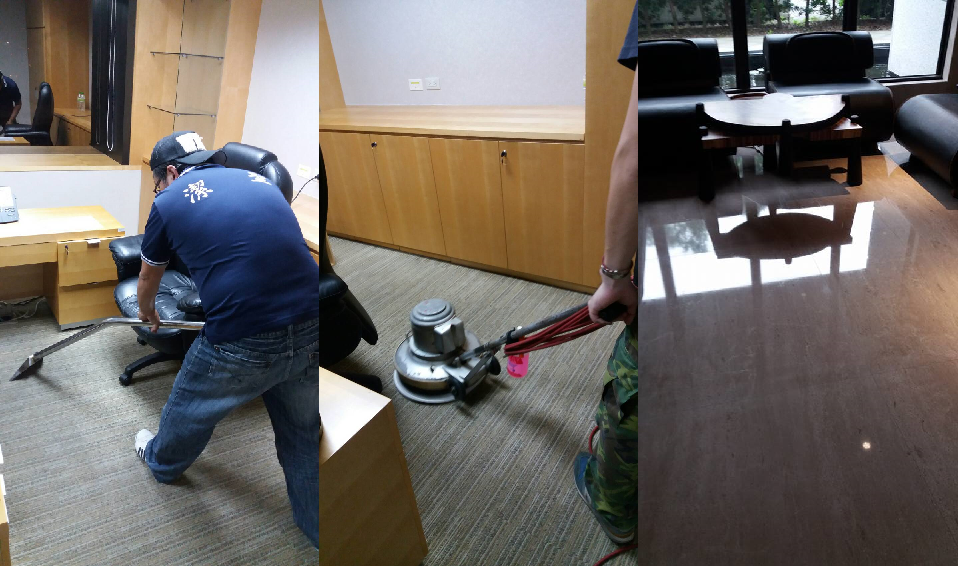 百坪辦公室地毯清潔-潔聖環保清潔社