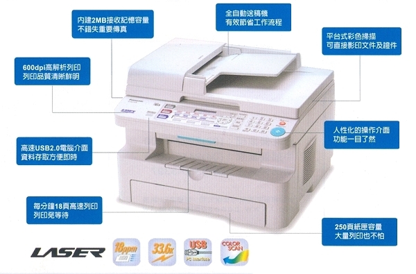 小型多功能複合機KX-MB778TW