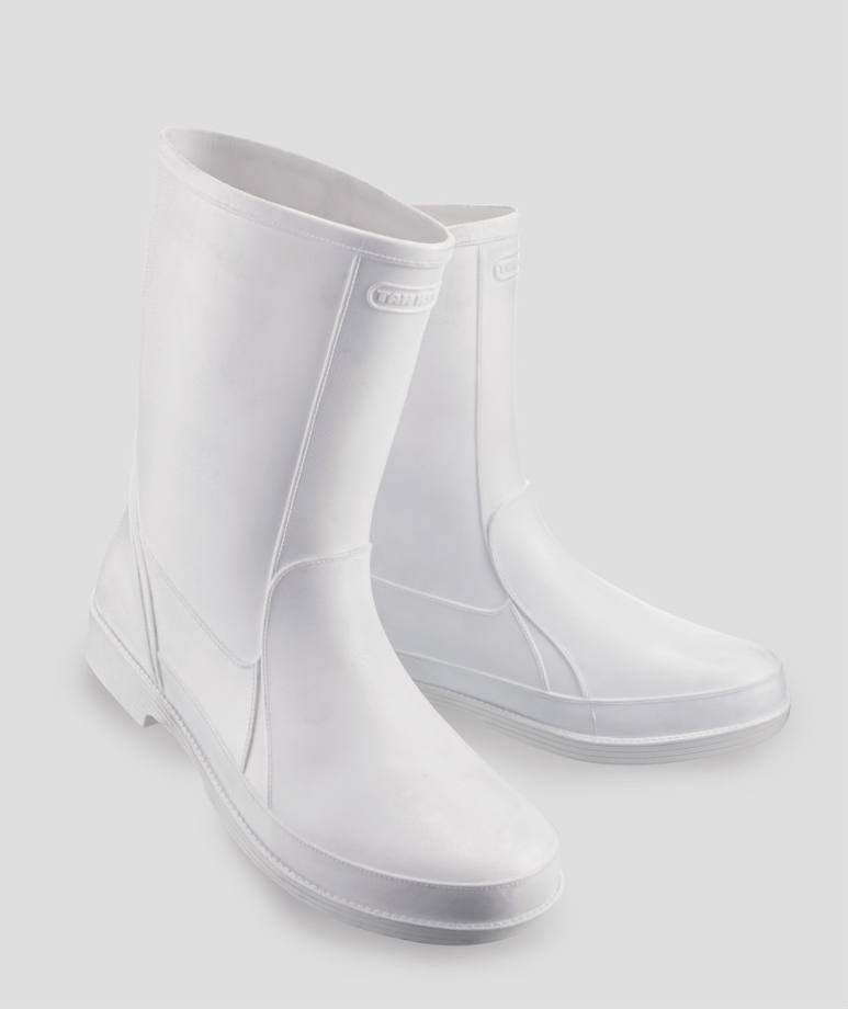 皮紋雨鞋（白）