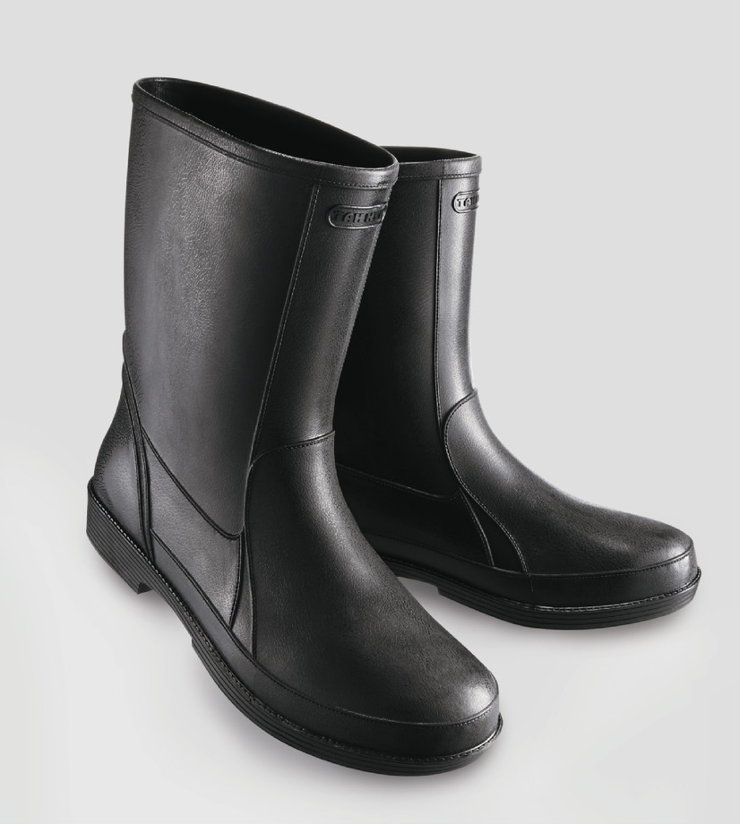 皮紋雨鞋（黑）