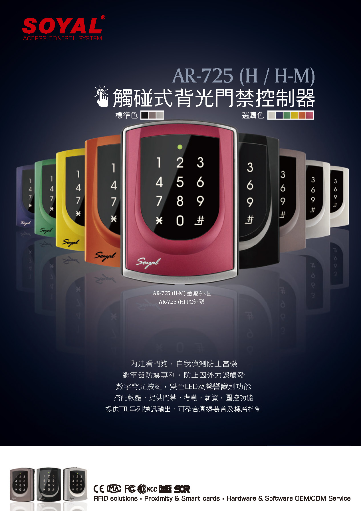 AR-725H門禁讀卡機