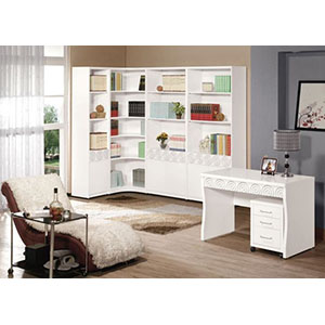 shop168歐蕾白色烤漆書房