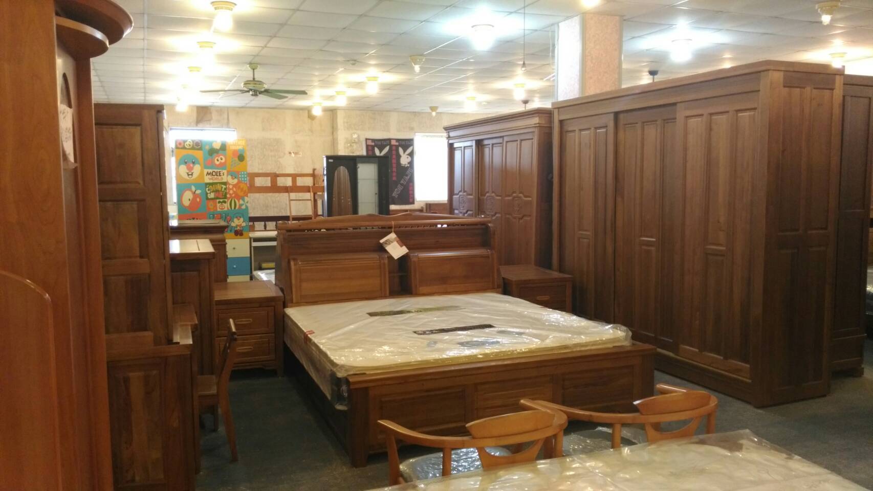 原木床櫃組-豐山傢俱廠-工廠直營