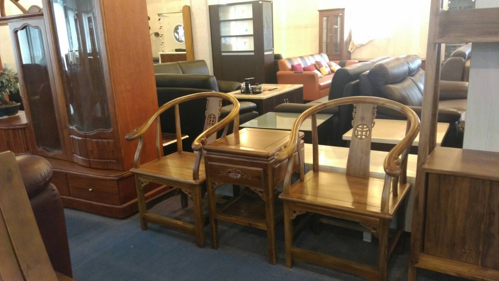 古色風情茶几組-豐山傢俱廠-工廠直營