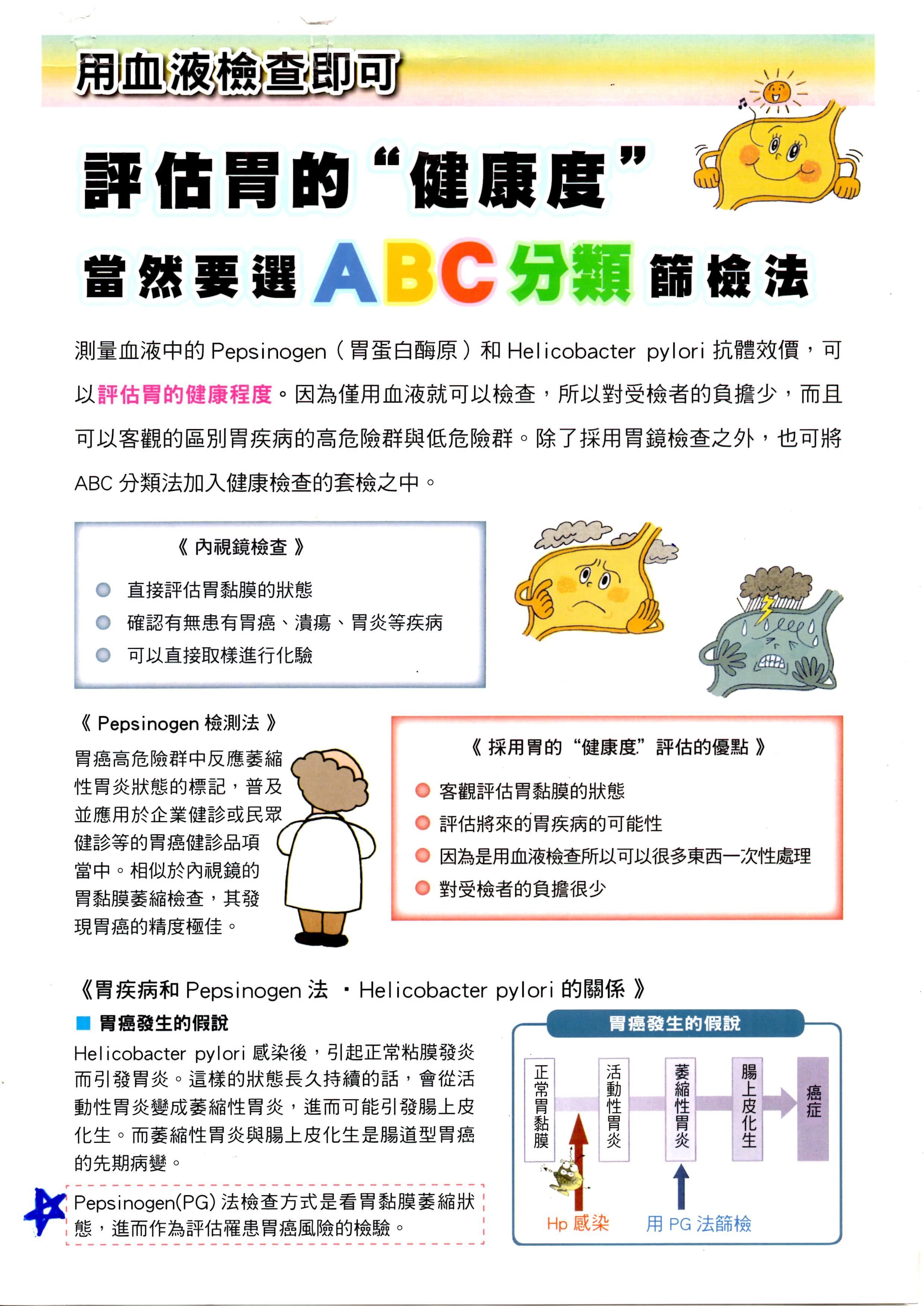 血液胃癌風險評估