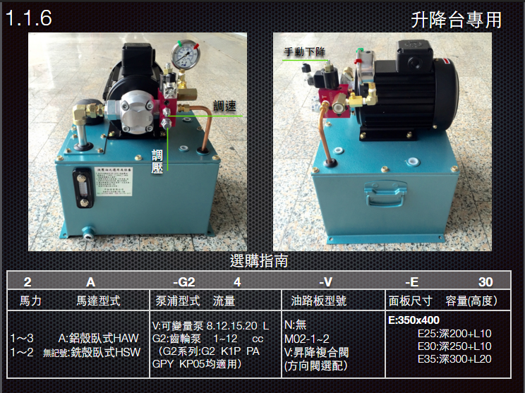 1.1.6油壓動力組合-E