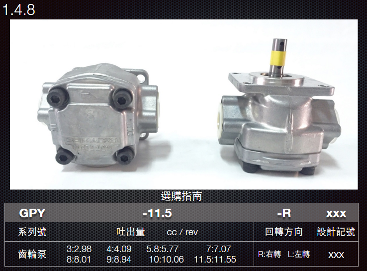 1.4.8-SHIMADZU齒輪泵浦--GPY系列