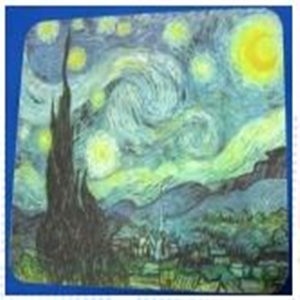 布面橡膠滑鼠墊(梵谷星夜)