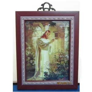 4D耶穌敲心門(裱框小)