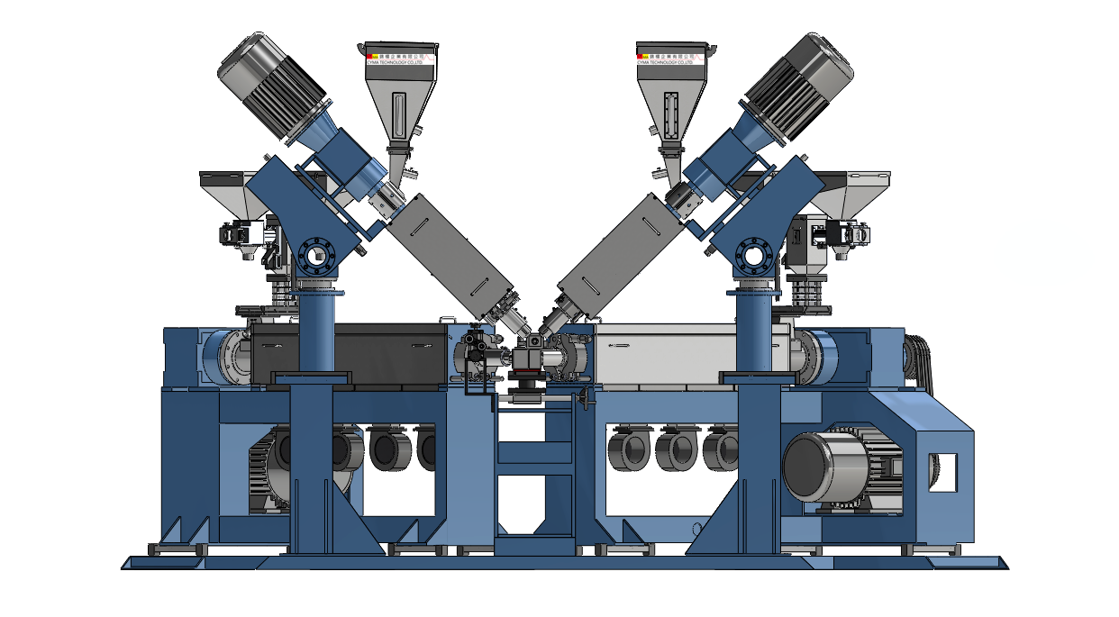 雙層流動式全自動換色押出機