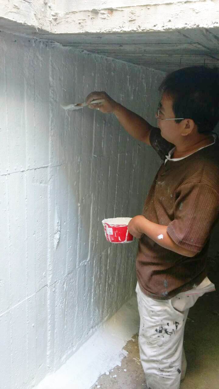 外牆~師大樓~水箱施工1