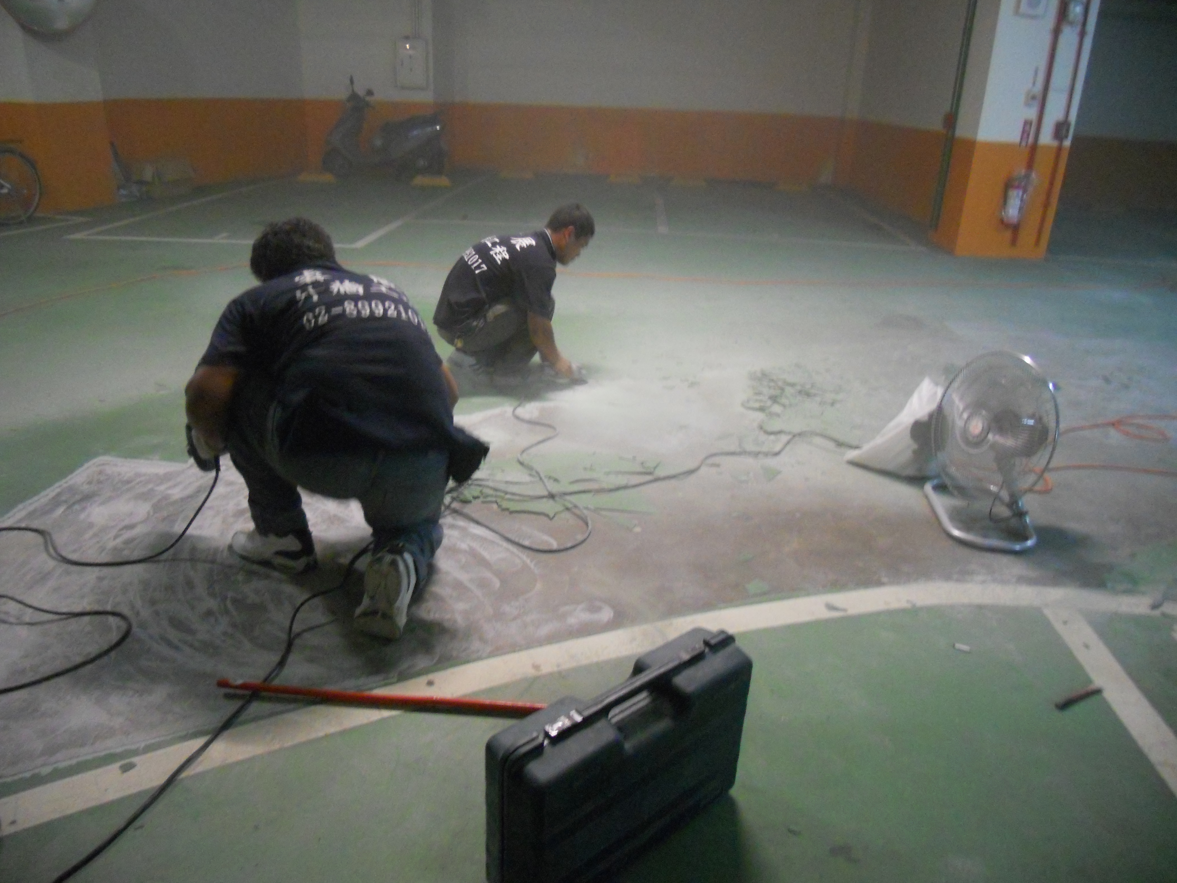 國際名園停車場EPOXY工程施工照