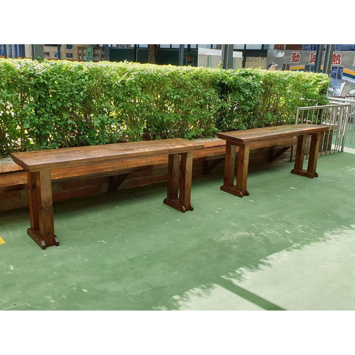 校園木椅、木桌