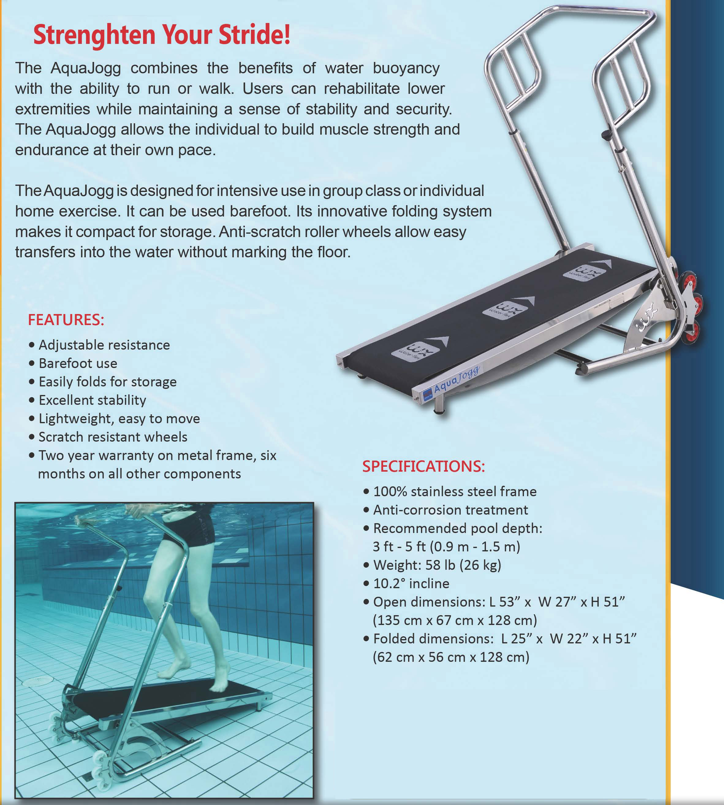 水中跑步機-WAX01