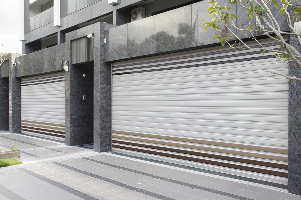 採光PC鋁合金快速安全捲門-1