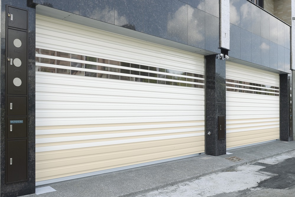 採光PC鋁合金快速安全捲門-2