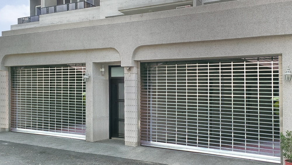 花格式不銹鋼快速安全捲門-1