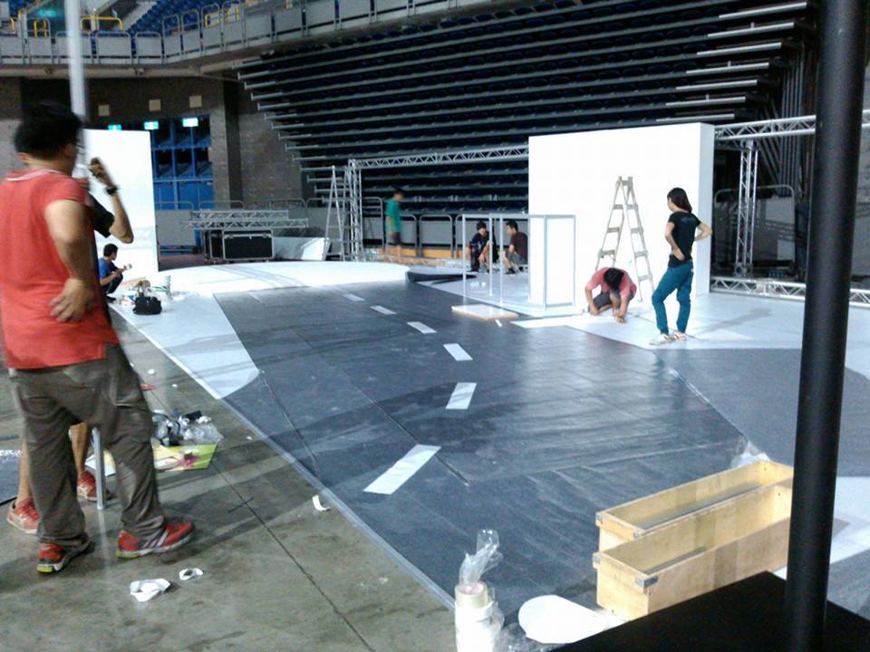 特殊造型圖地毯鋪設