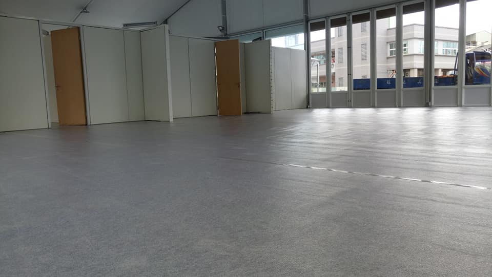 屏東市競選總部地毯鋪設02