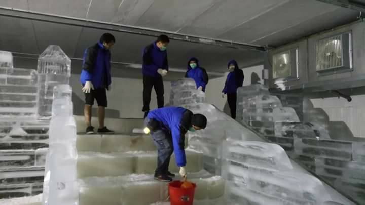 冰雕會展地毯鋪設