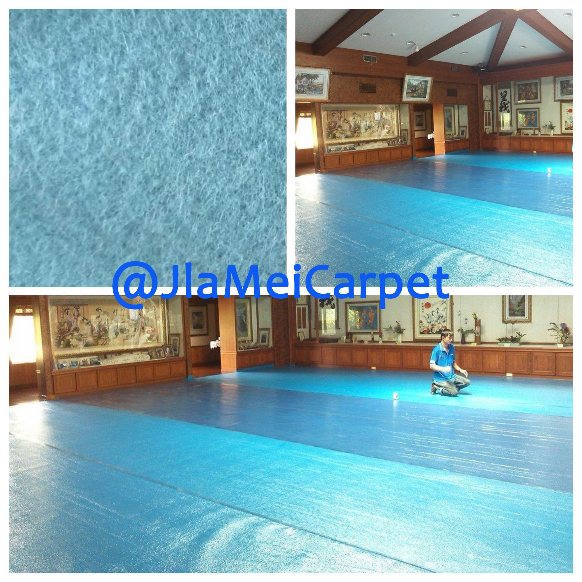 不織布地毯施作圖