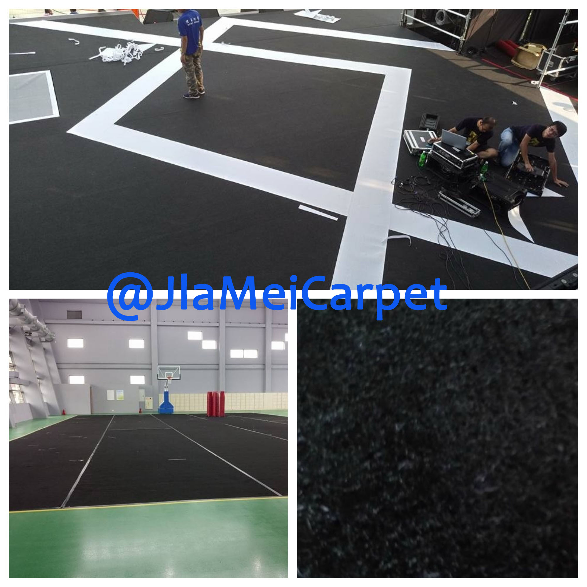 不織布地毯施作圖