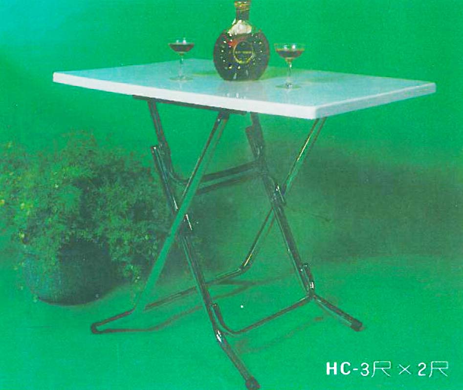 白石花長方餐桌