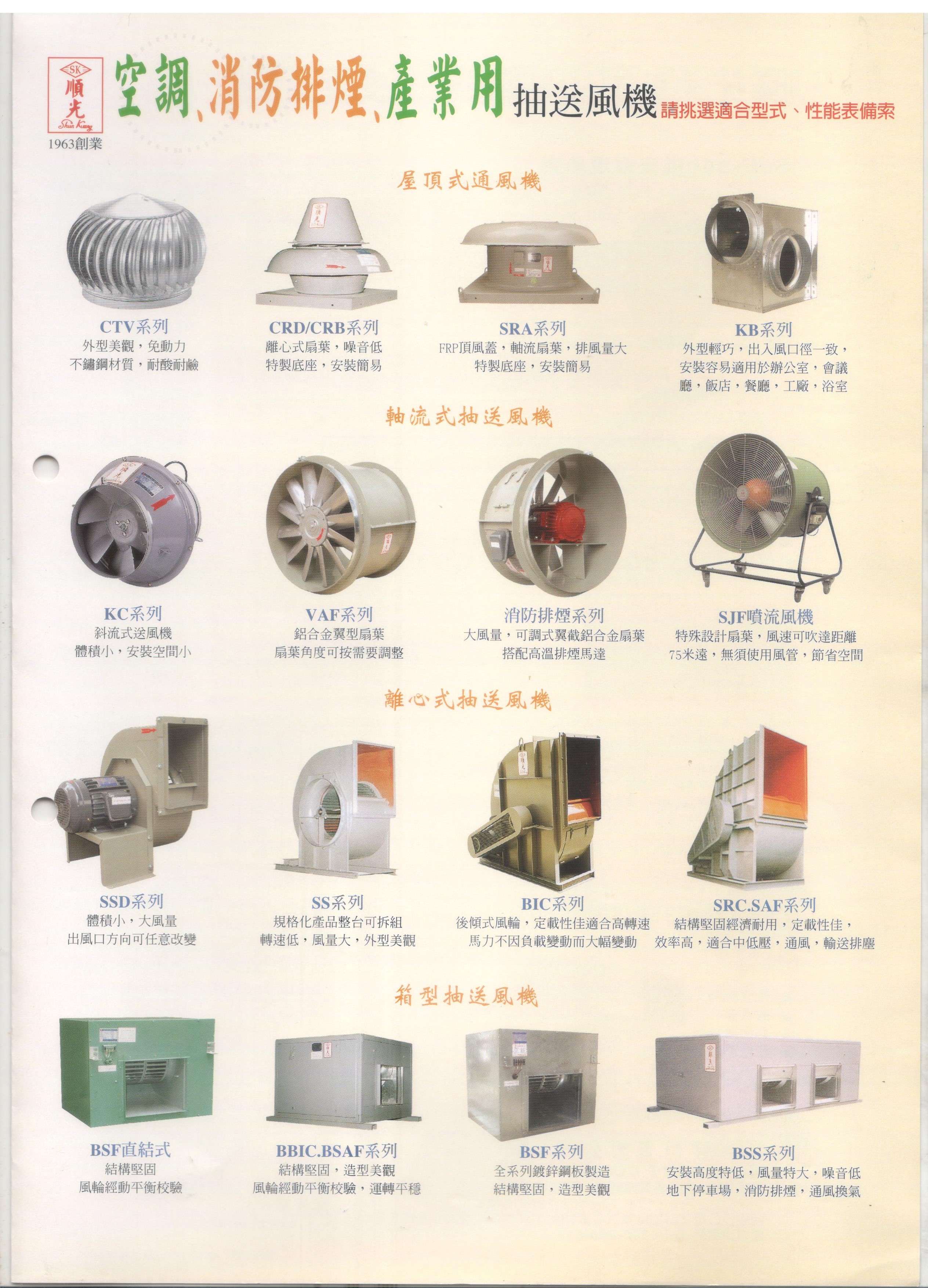 空調,消防排煙,產業用抽送風機