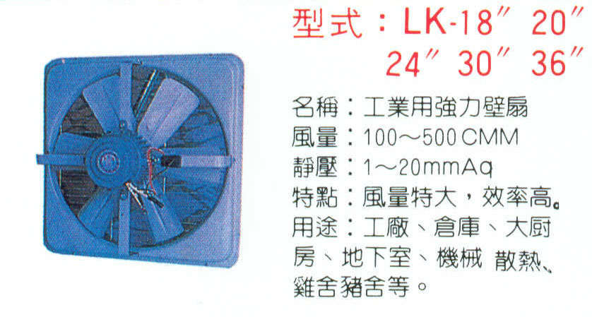 工業用強力壁扇