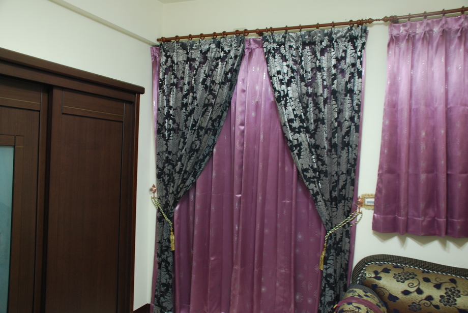 時尚窗簾+三明治遮光布