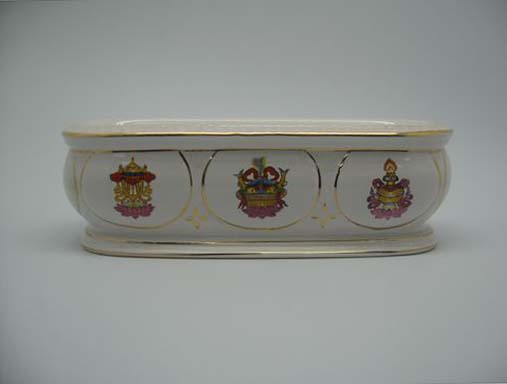 八吉祥臥香爐（七吋臥香適用）--白色1