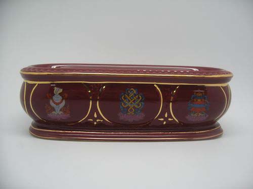 八吉祥臥香爐（七吋臥香適用）--紅色1