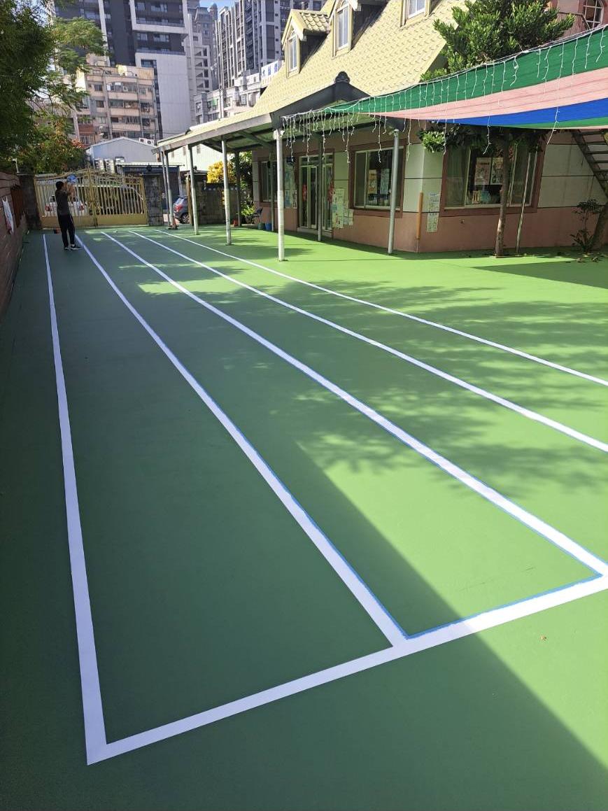 桃園學校跑道施作