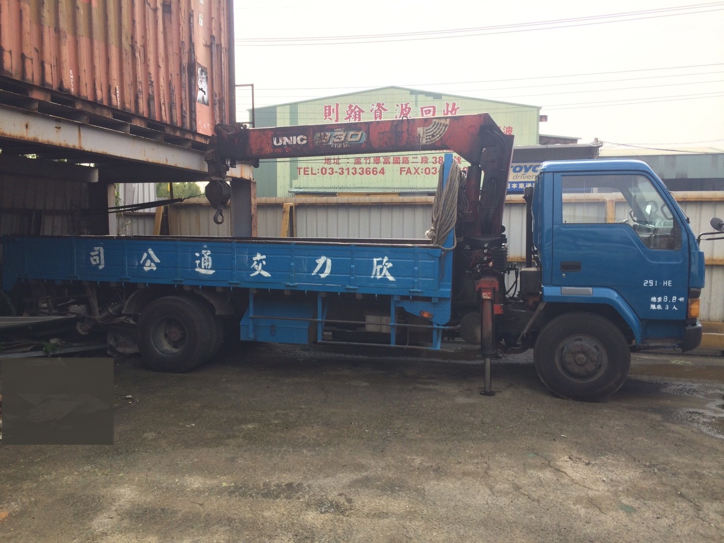 8.8噸吊卡車-桃園吊車出租/螃蟹車出租-欣力交通股份有限公司