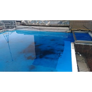 屋頂防水層染色劑積水測試