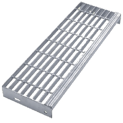 防滑橫條鋼板、角鋼托架