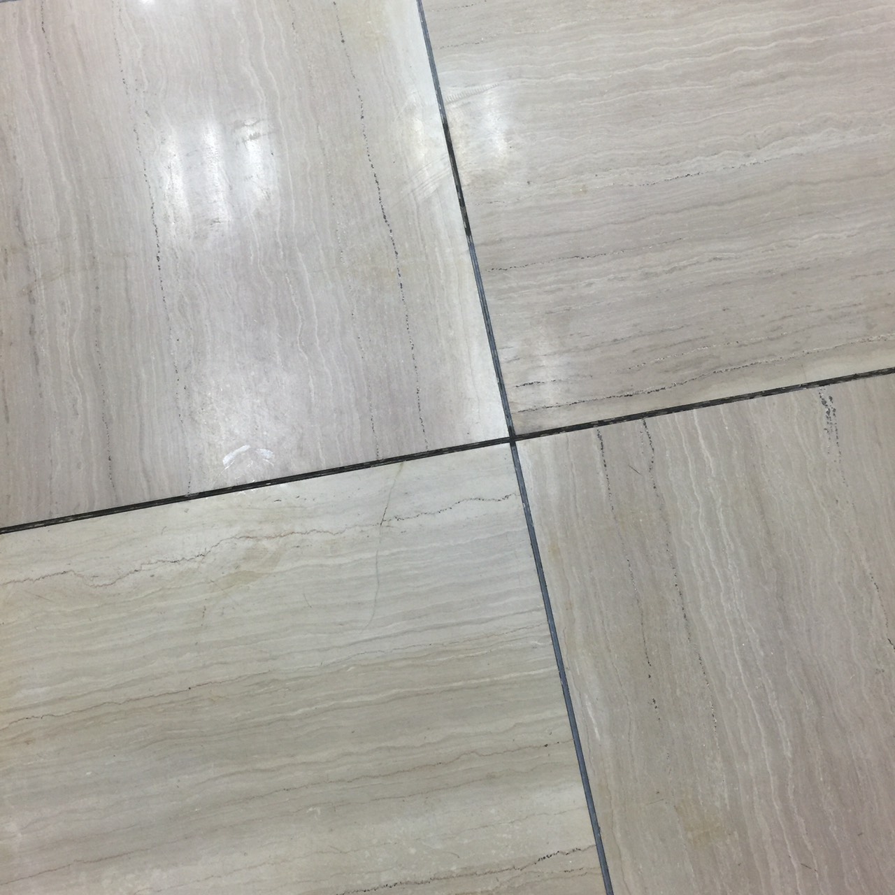 石材研磨晶化前