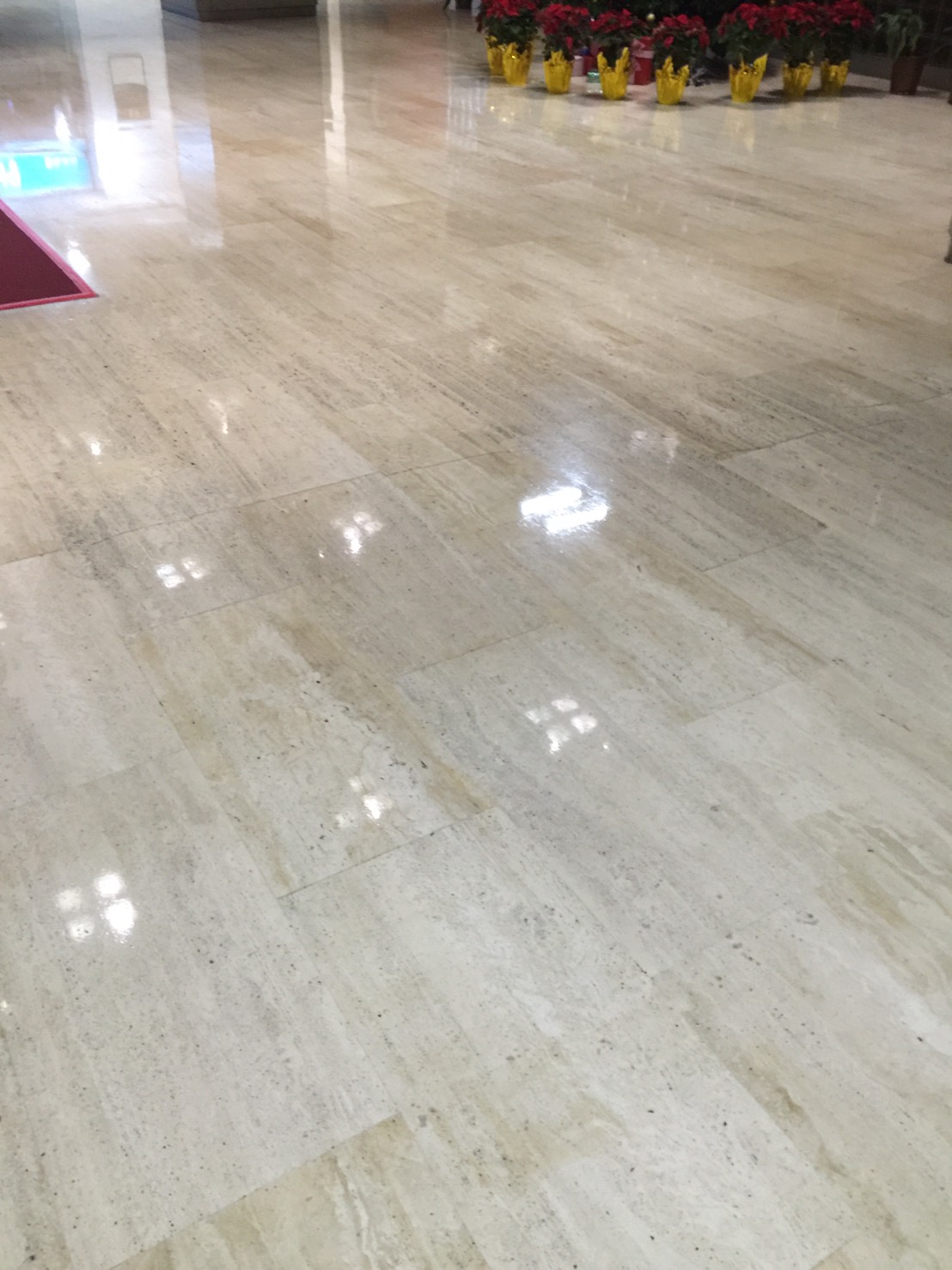 石材地板晶化後