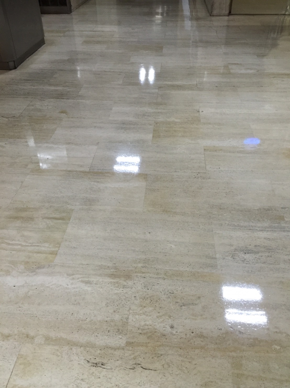 石材地板晶化後