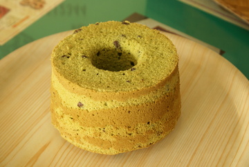 木長圓抺茶紅豆蛋糕